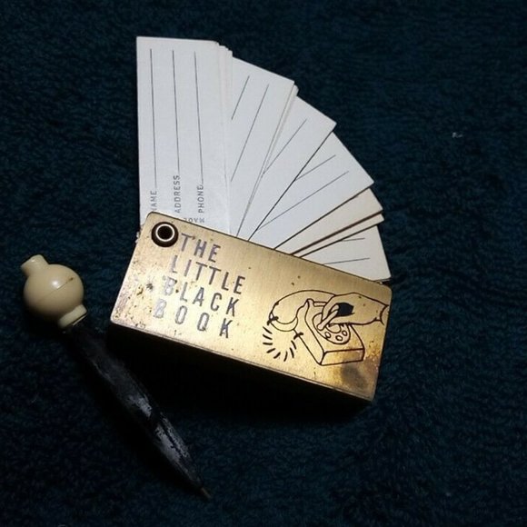 Vintage Miniature brass address book - Picture 3 of 5